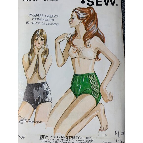 Kwik Sew Misses Panties Sewing Pattern sz 4 5 6 201 - uncut - Picture 8 of 9